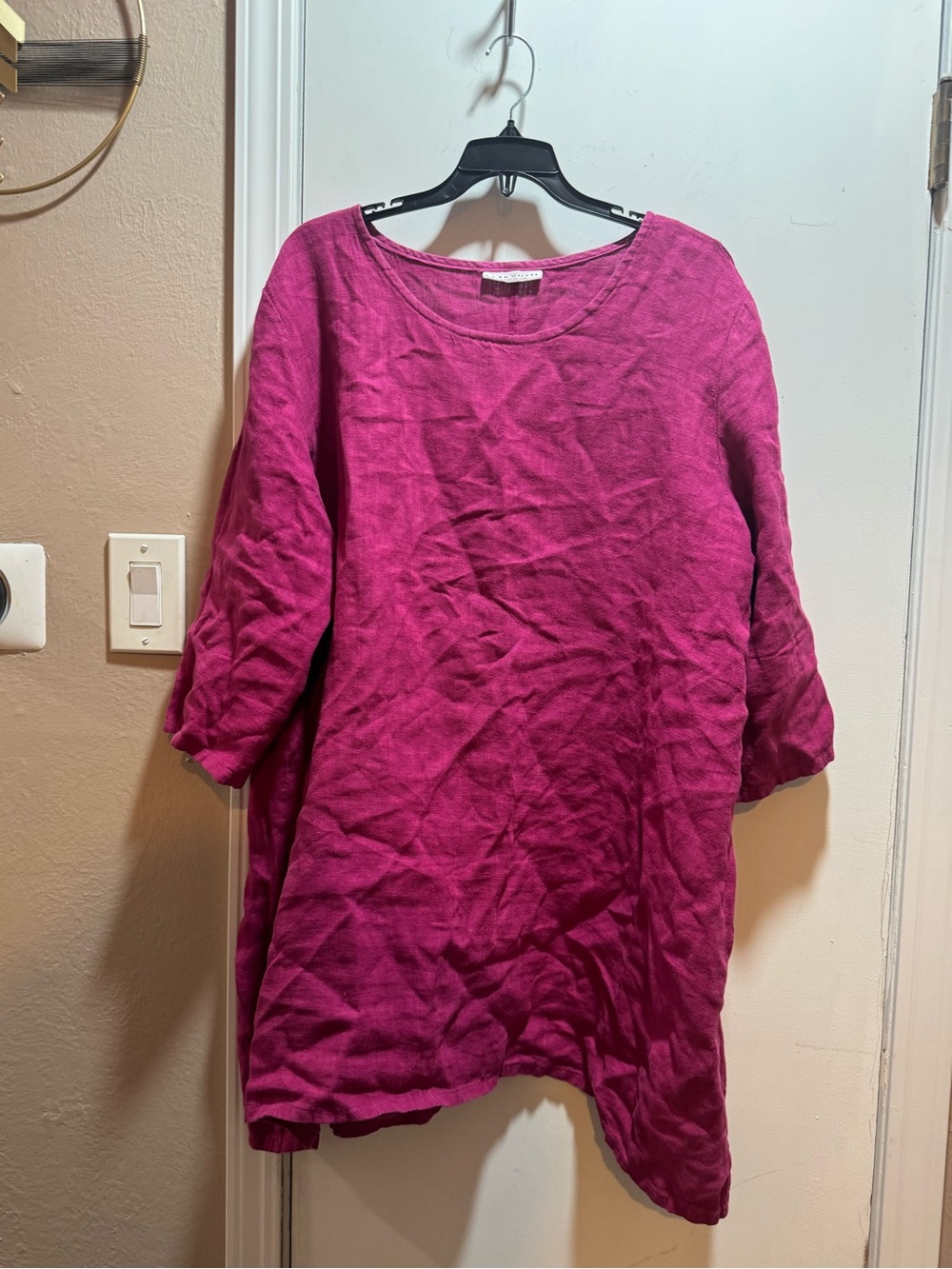 Preowned Bryn Walker Linen Top In Pink Size L